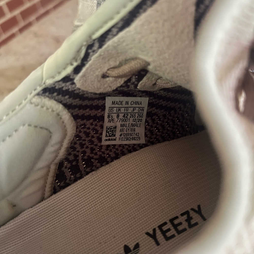 Yeezy Boost 350 V2 Taupe Multi-Texture Sneakers - Picture 3 of 3